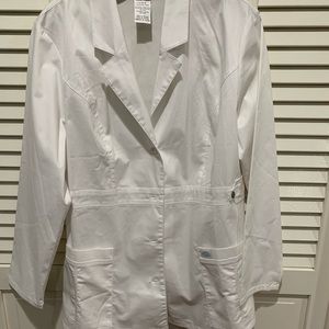 Woman’s lab coat